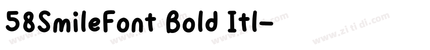 58SmileFont Bold Itl字体转换 58SmileFont Bold Itl字体转换